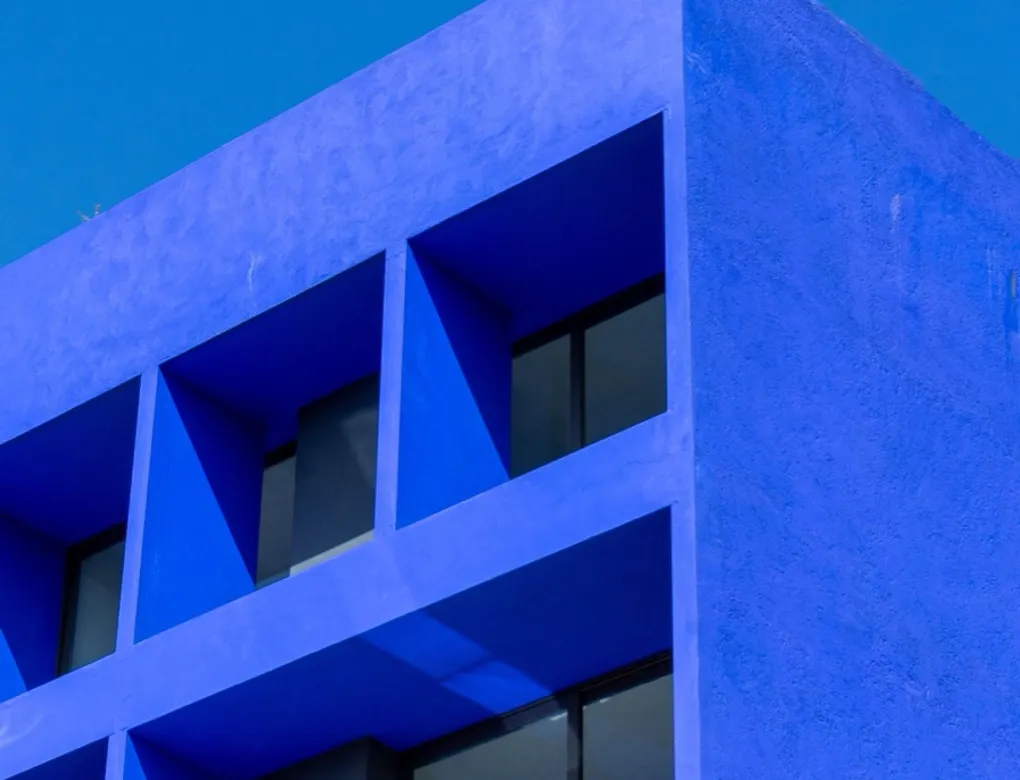 A completed building against the sky